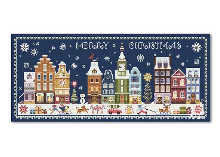 Modèle de broderie de Noël au point de croix