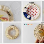 How to Finish Embroidery Hoop for Wall Hanging with Running Stitches