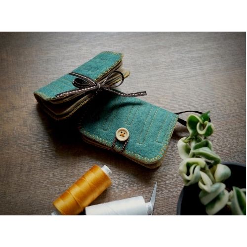 Wool felt needle book on Etsy