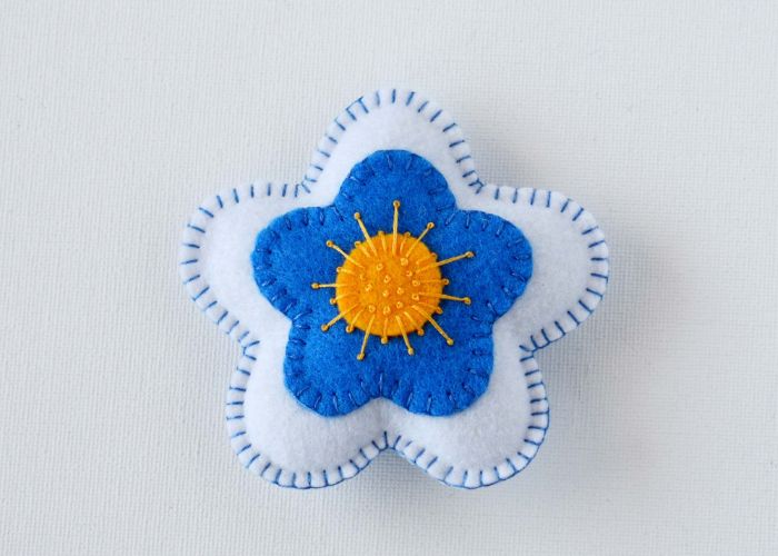 terminez de coudre l'ornement en feutre