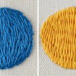 Long and Short Stitch for Round Shapes. Learn how to Embroider a Sphere and a Circle