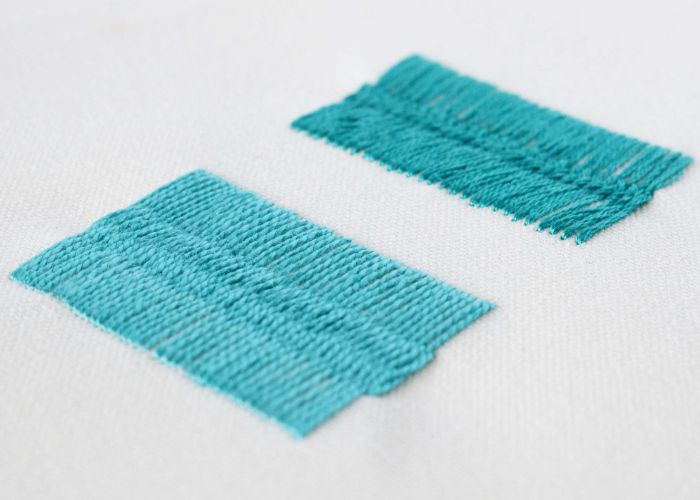 Closed Cretan Stitch Hand Embroidery Video Tutorial with pearl cotton and embroidery floss