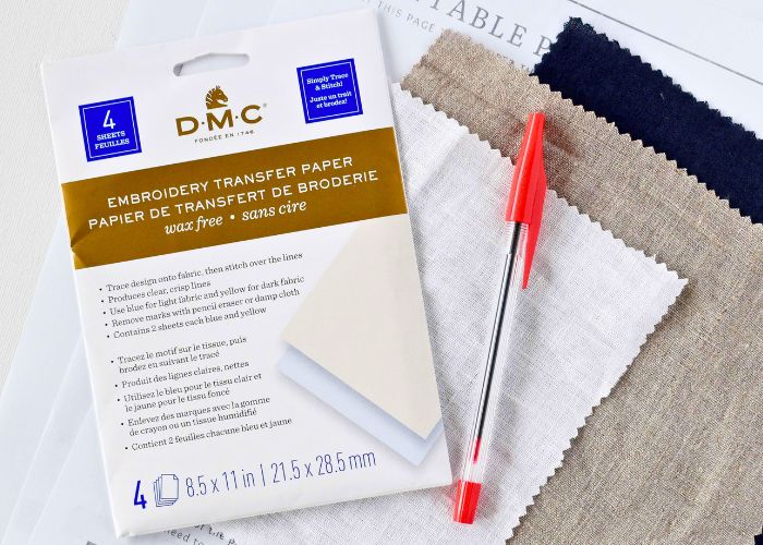 Papel de calco para bordar de DMC