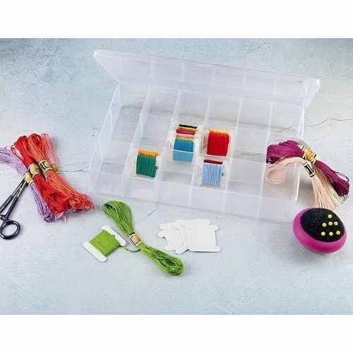 Embroidery floss storage ideas - Embroidery floss organizer box on Amazon