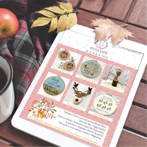 Annual subscription to the Bustle & Sew Magazine digital publication on Etsy