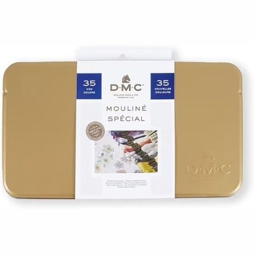 DMC embroidery floss collector's tin - best gift for embroiderer
