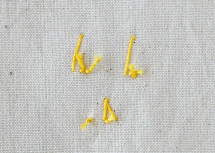 Woven Trellis Stitch Reverse side