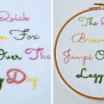 Stitches For Script Lettering – From Basic to Fancy + Free Sampler and Hand Embroidery Tutorial